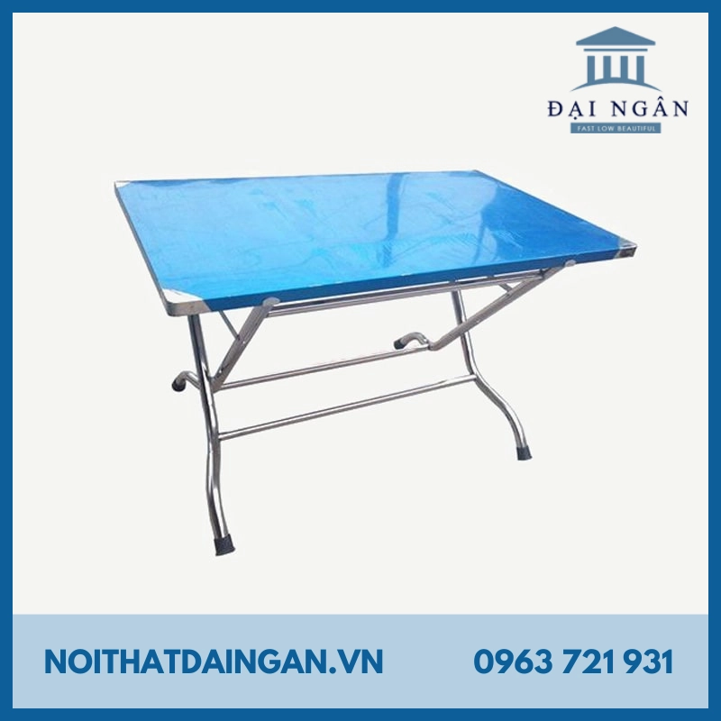 bàn inox chữ nhật thấp