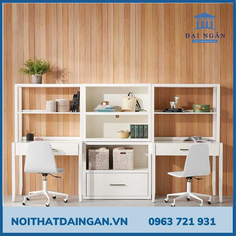 69+ Mẫu bàn học đôi đẹp nhất cho bé trai, bé gái tiện ích và đáng yêu