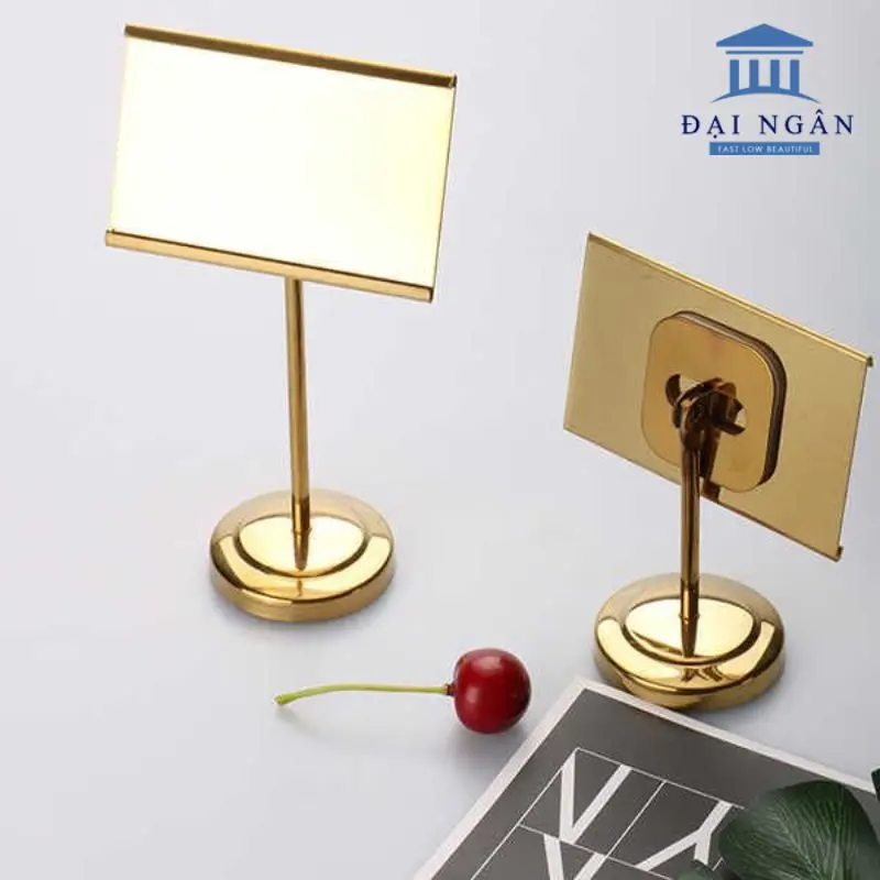 Bảng đặt bàn inox, thẻ giữ chỗ chất lượng