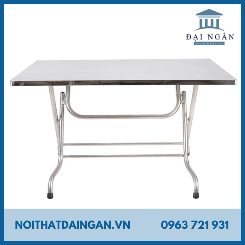 bàn inox chữ nhật chân xếp là một trong những bàn inox chữ nhật xuất sắc nhất hiện nay