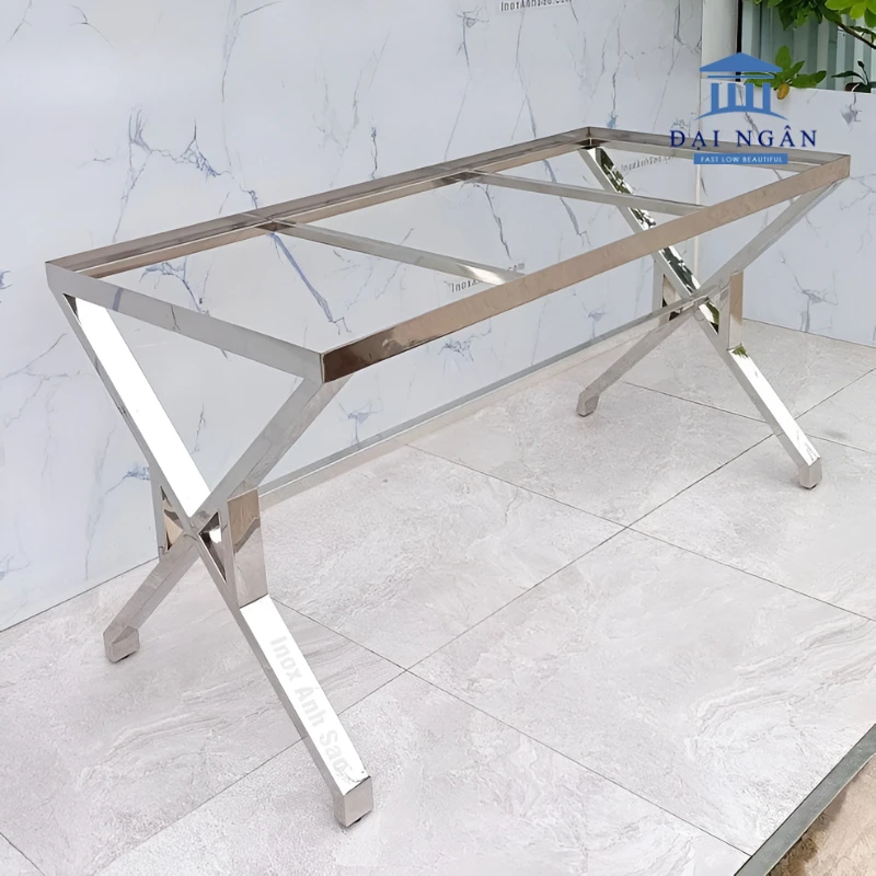 Chân chữ X inox