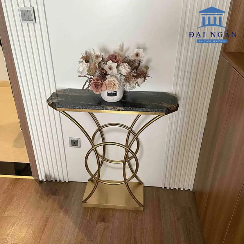 bàn console chân inox