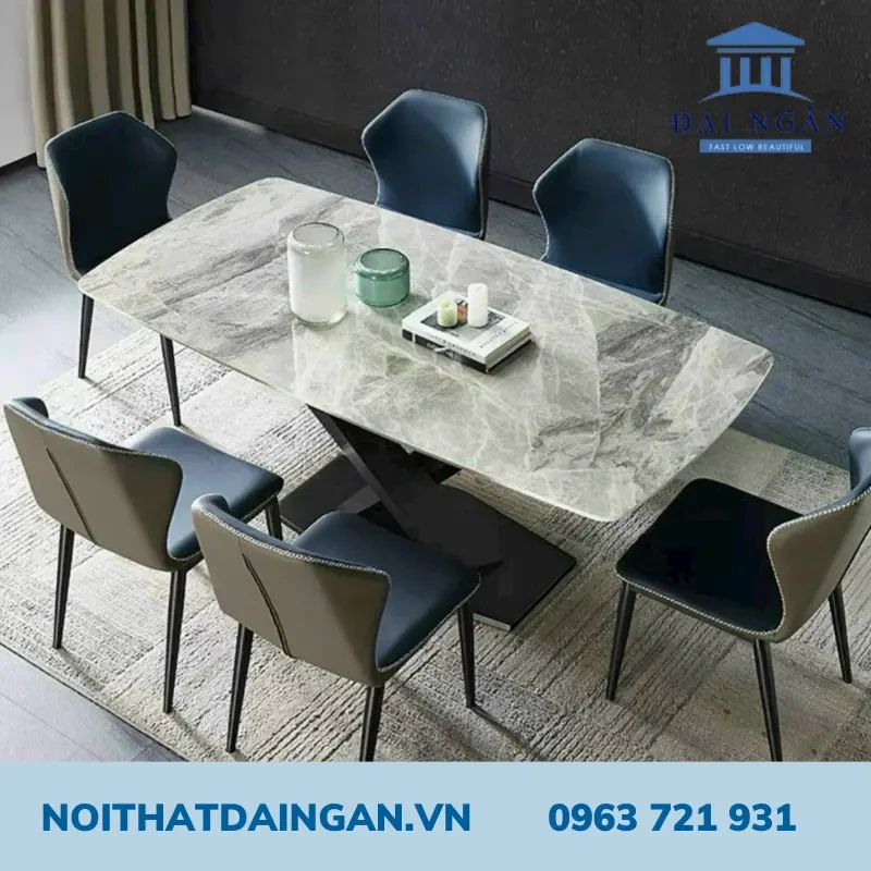 Bộ bàn ăn nhập khẩu 6 ghế VAZ cao cấp MSP CBA010