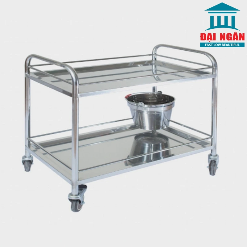 Bàn tiêm inox 2 tầng