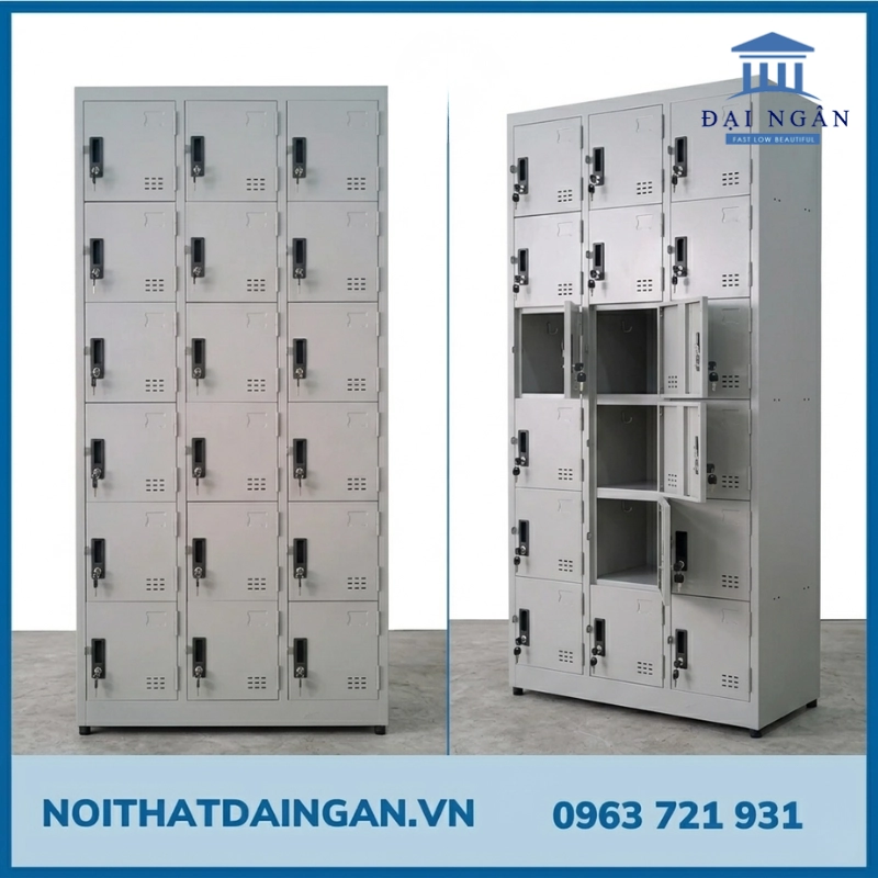 tủ sắt locker 18 ngăn