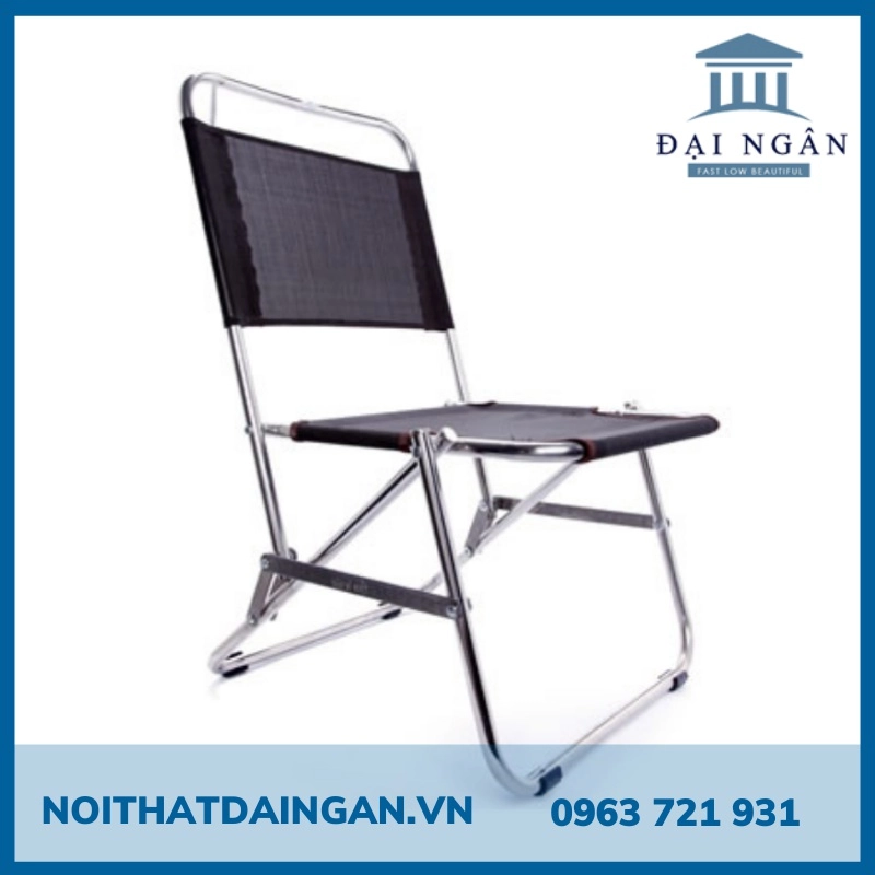 Ghế vải xếp bằng inox