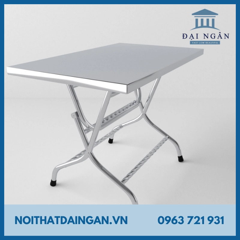 bàn inox chữ nhật đẹp