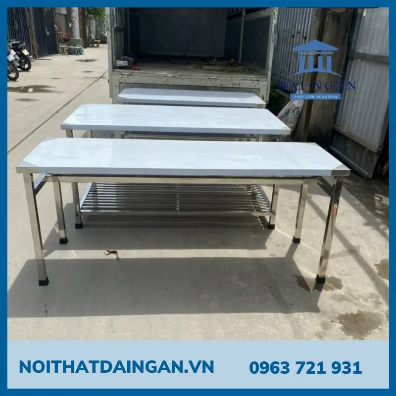 bàn inox 1 tầng