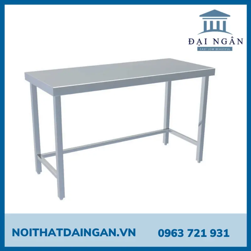 Bàn inox 4 chân chữ nhật DN065
