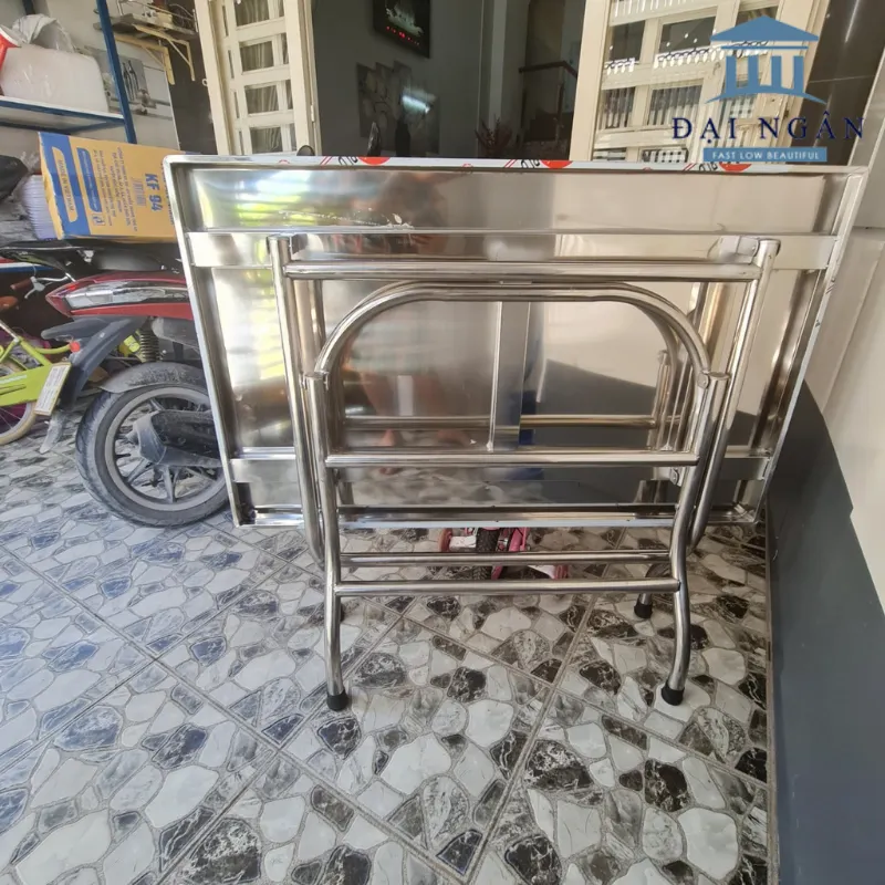 Bàn inox 70x120 cm