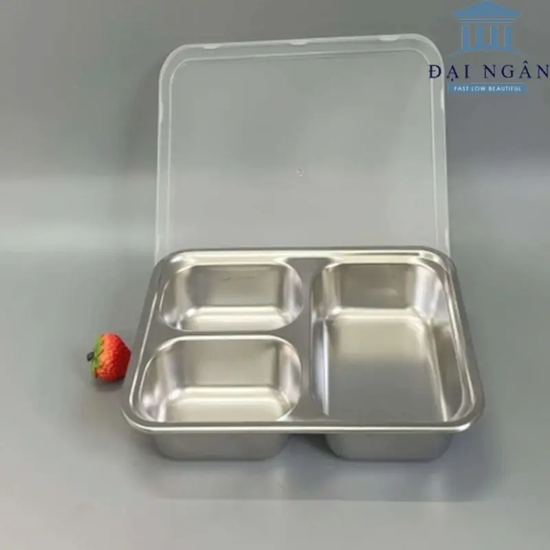 khay inox 304 có nắp
