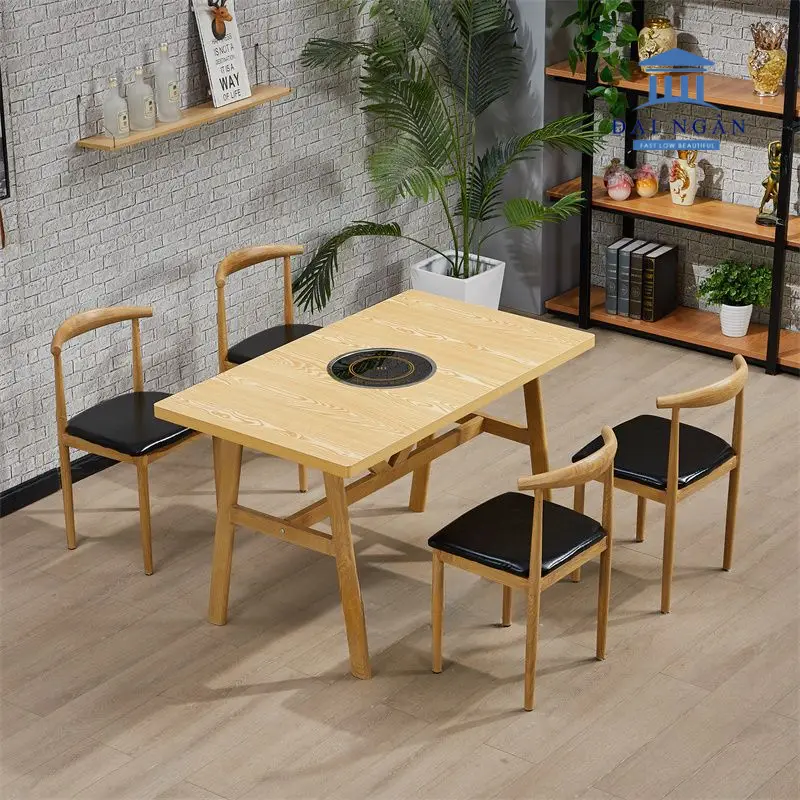 Bàn ăn lẩu nướng dùng điện