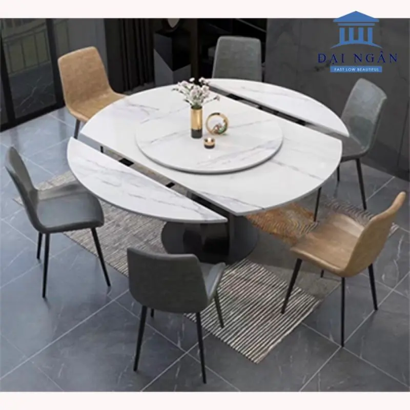 Những lưu ý quan trọng khi mua bàn tròn mặt đá chân inox