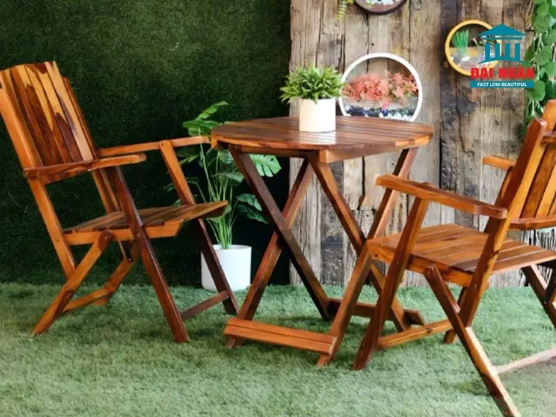 bộ bàn ghế ban công gấp gọn