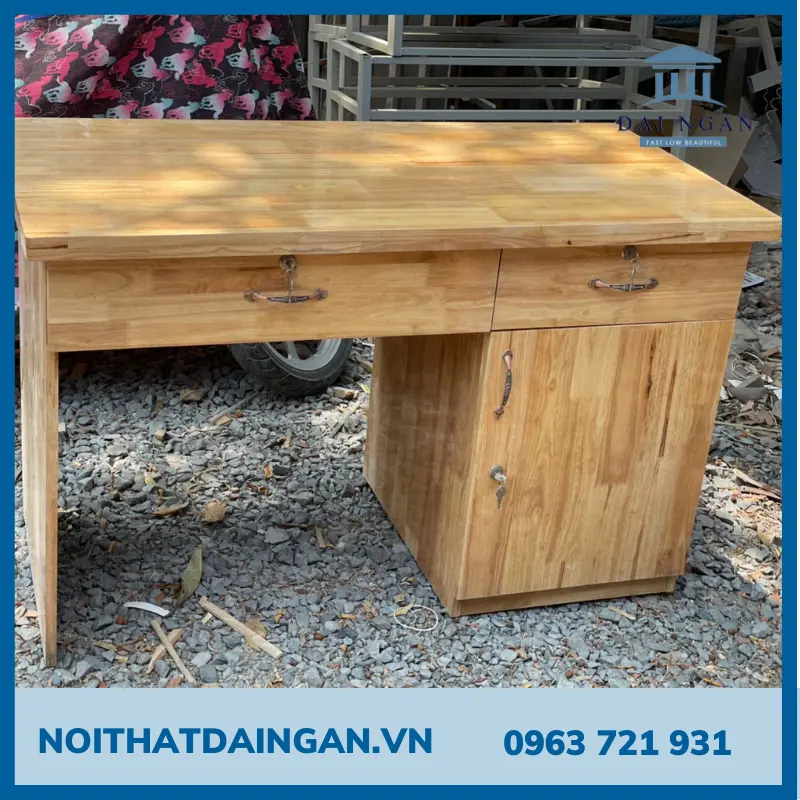 Bàn giáo viên gỗ cao su BGV 107