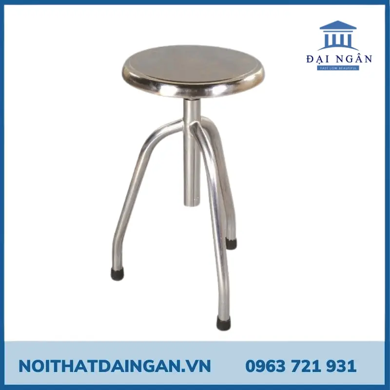ghế xoay inox 3 chân ghế xoay inox 3 chân