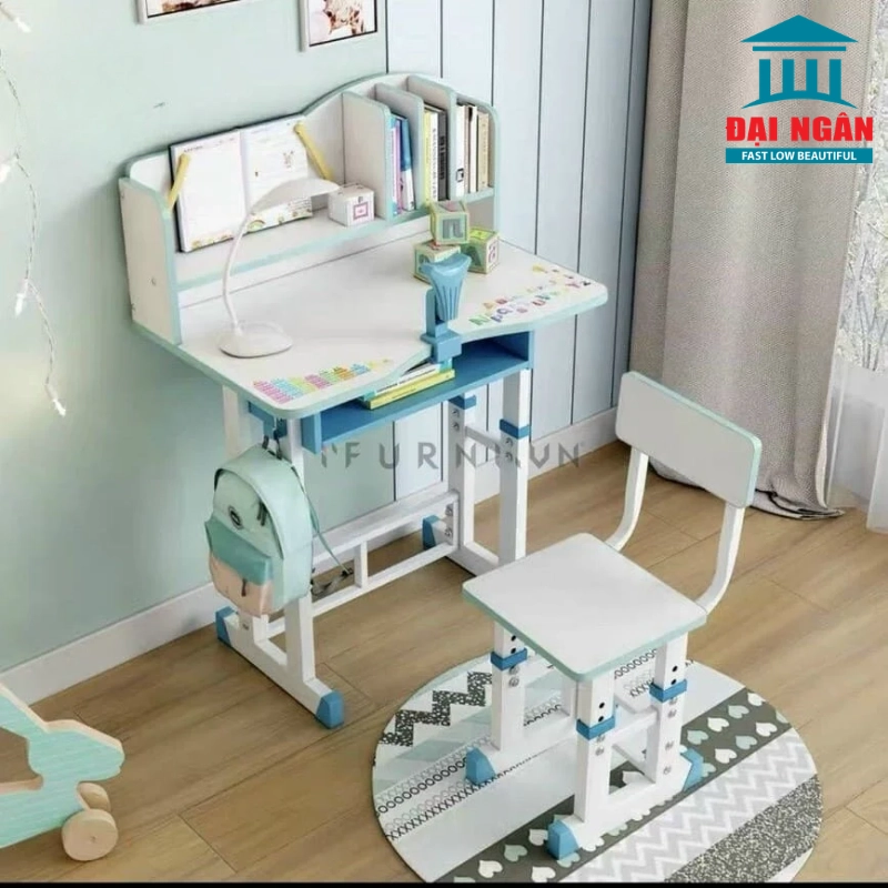 Bàn Học Chống Gù Cho Bé Lớp 1 Bền Đẹp, Điều Chỉnh Chiều Cao