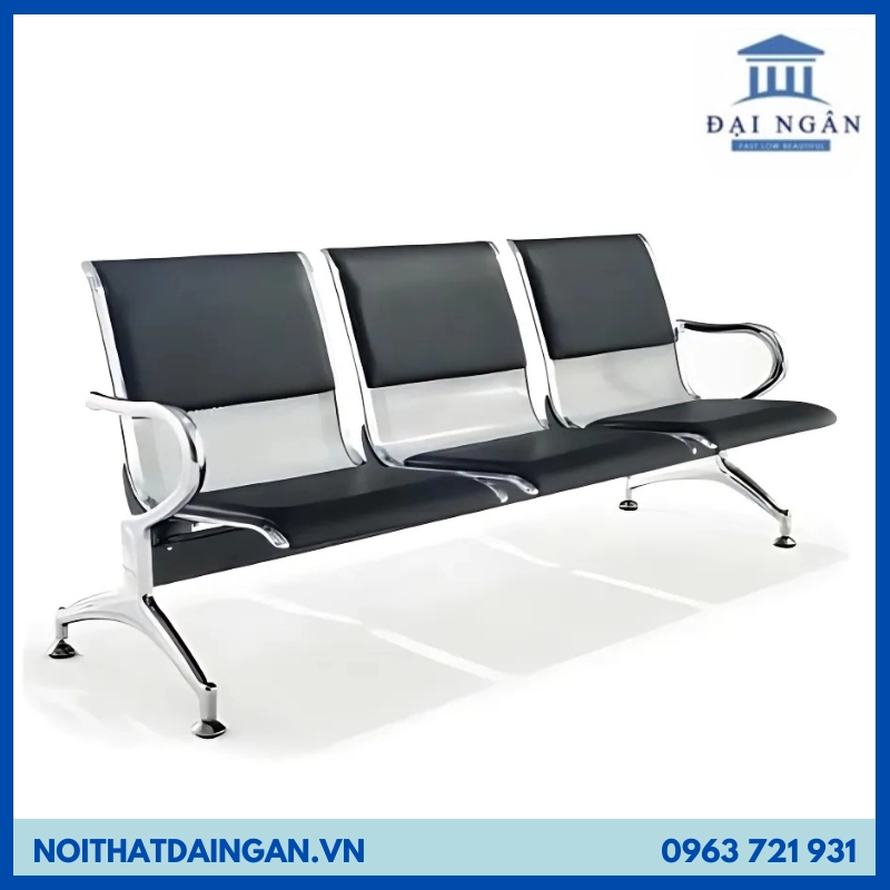 icon GHẾ BĂNG CHỜ INOX 3 CHỖ
