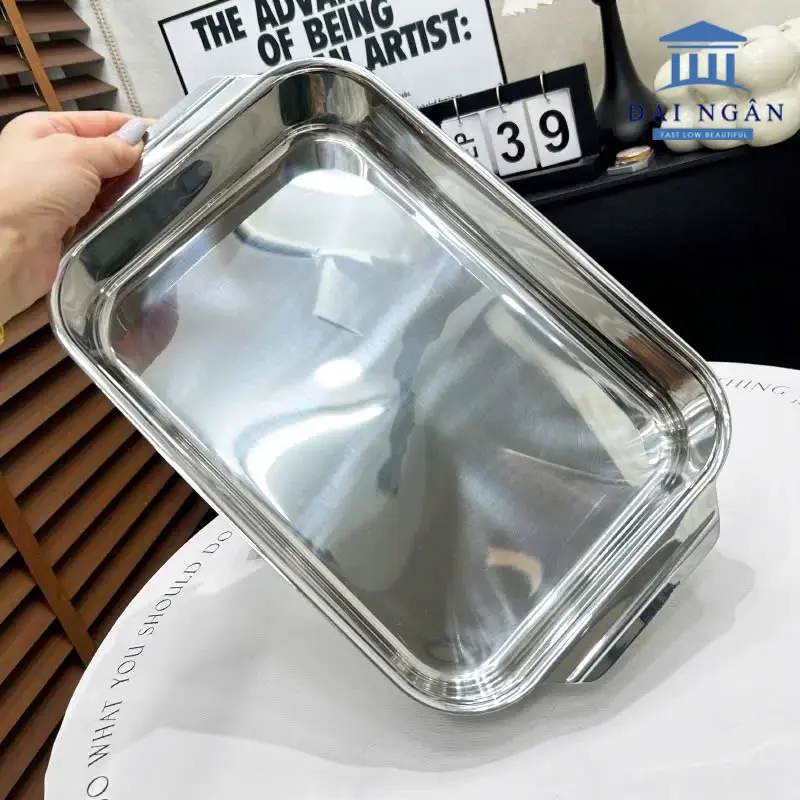 Khay inox đúc nguyên khối