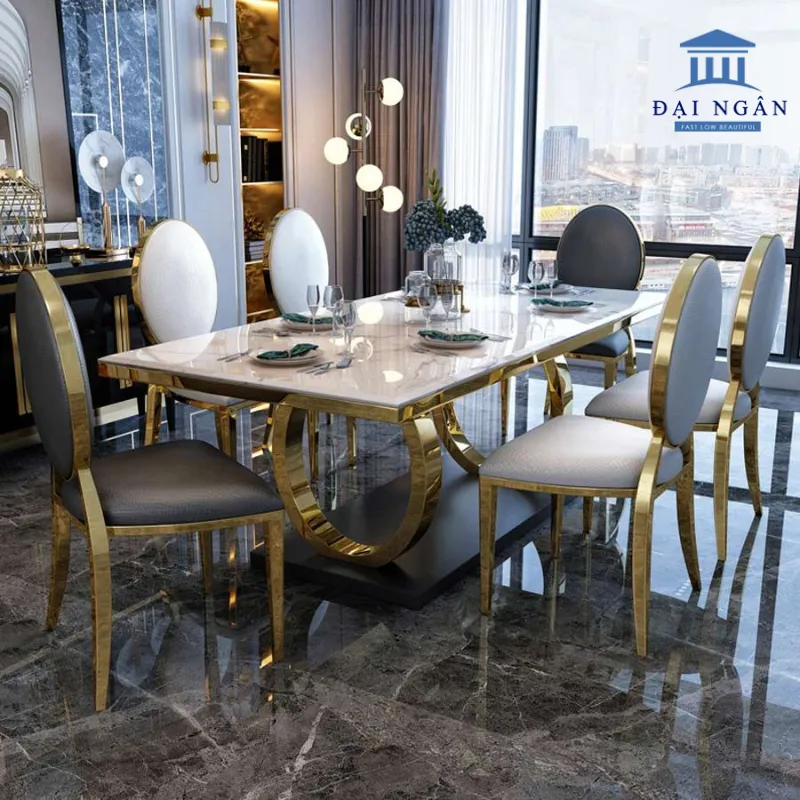 Bàn ghế inox phòng khách