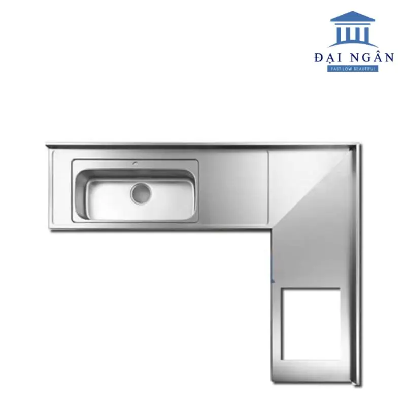 Mặt bàn bếp inox liền khối chống xước cao cấp