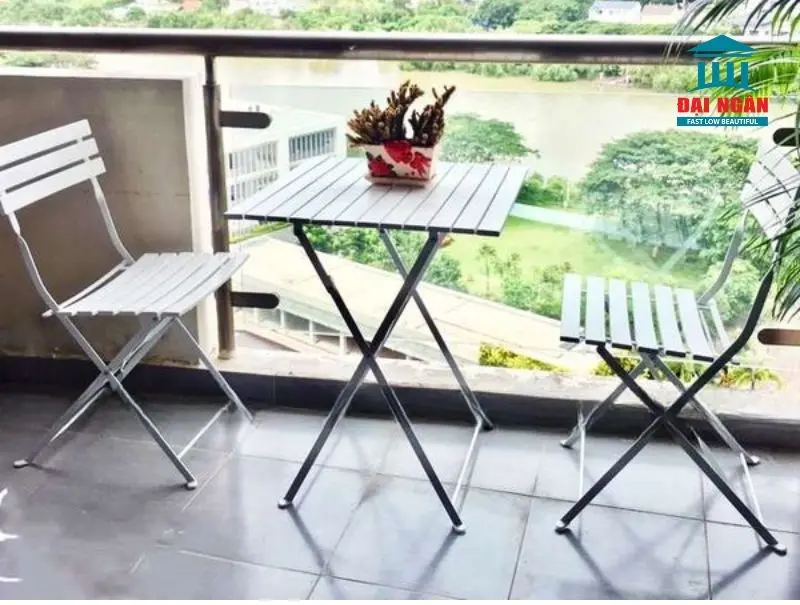 bộ bàn ghế ban công gấp gọn