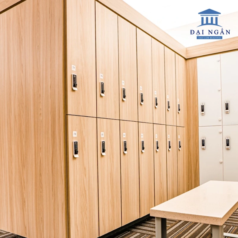 tủ locker gỗ công nghiệp