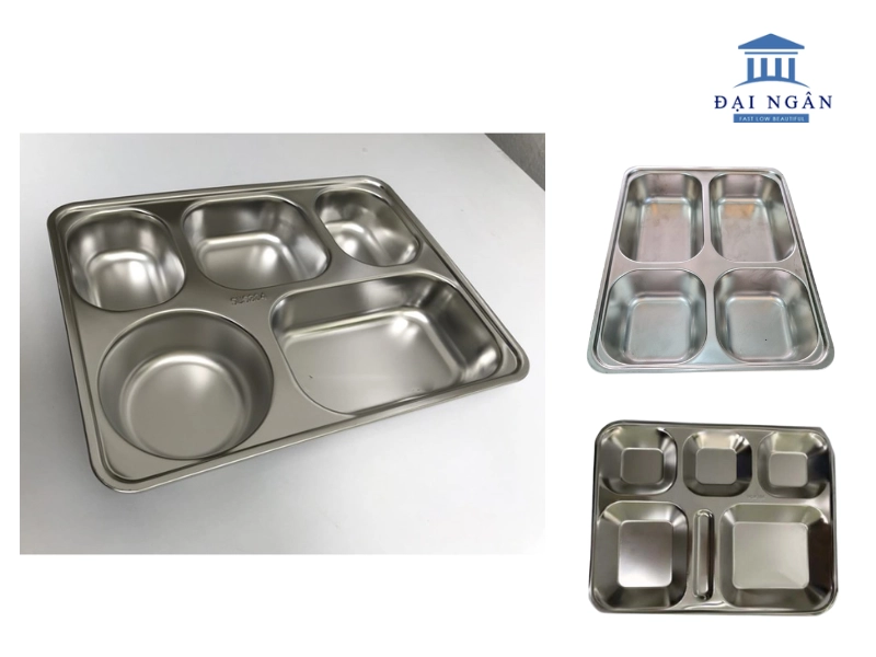 khay đựng cơm inox có nắp