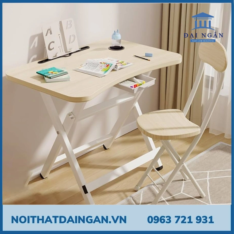 10 mẫu bộ bàn ghế học sinh gấp gọn, thông minh giá tốt