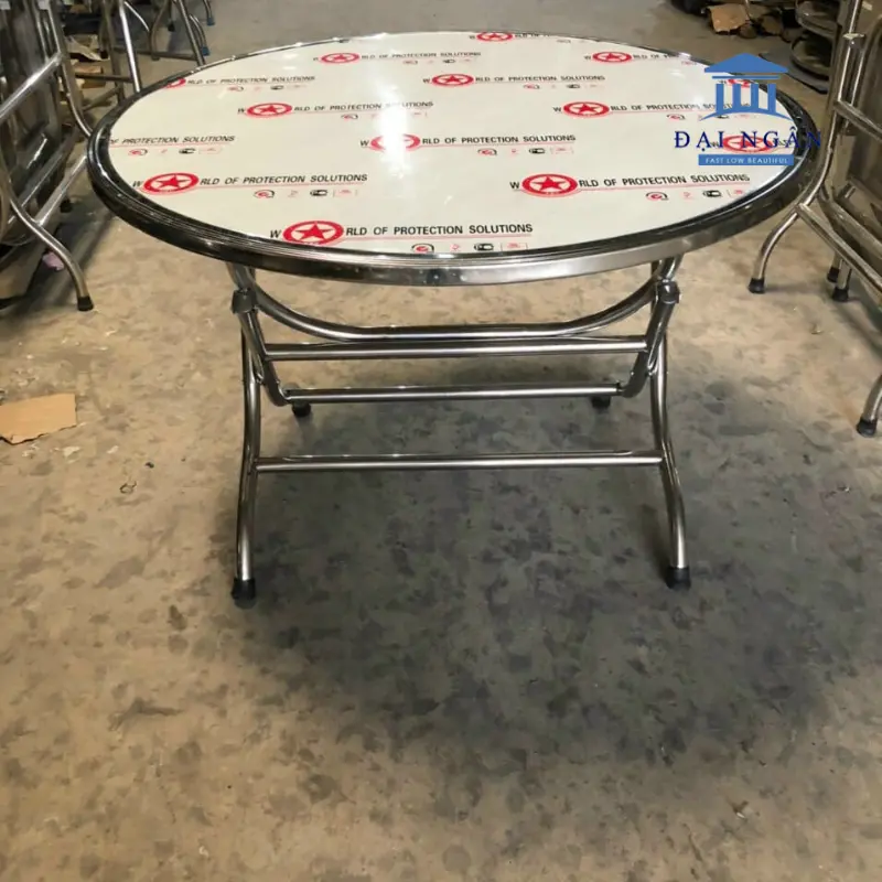 bàn tròn inox 80cm bàn tròn inox 80cm