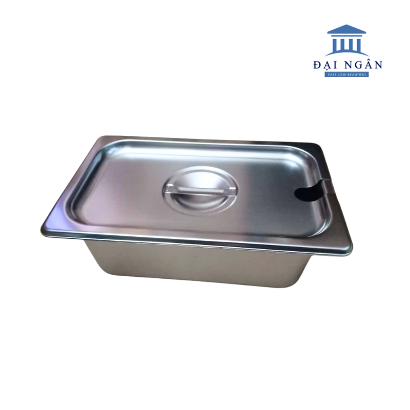 Khay inox GN 1/4 dày 0.7 mm
