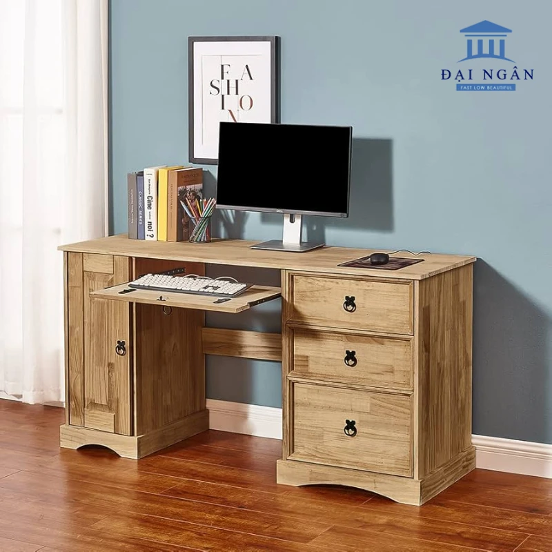 bàn học gỗ thông