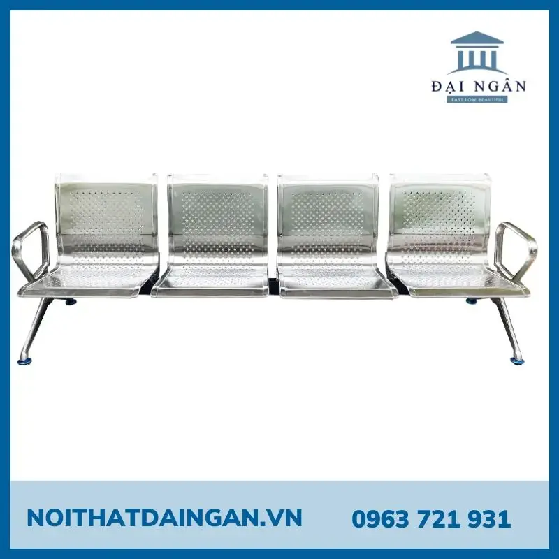 Ghế băng chờ inox 4 chỗ