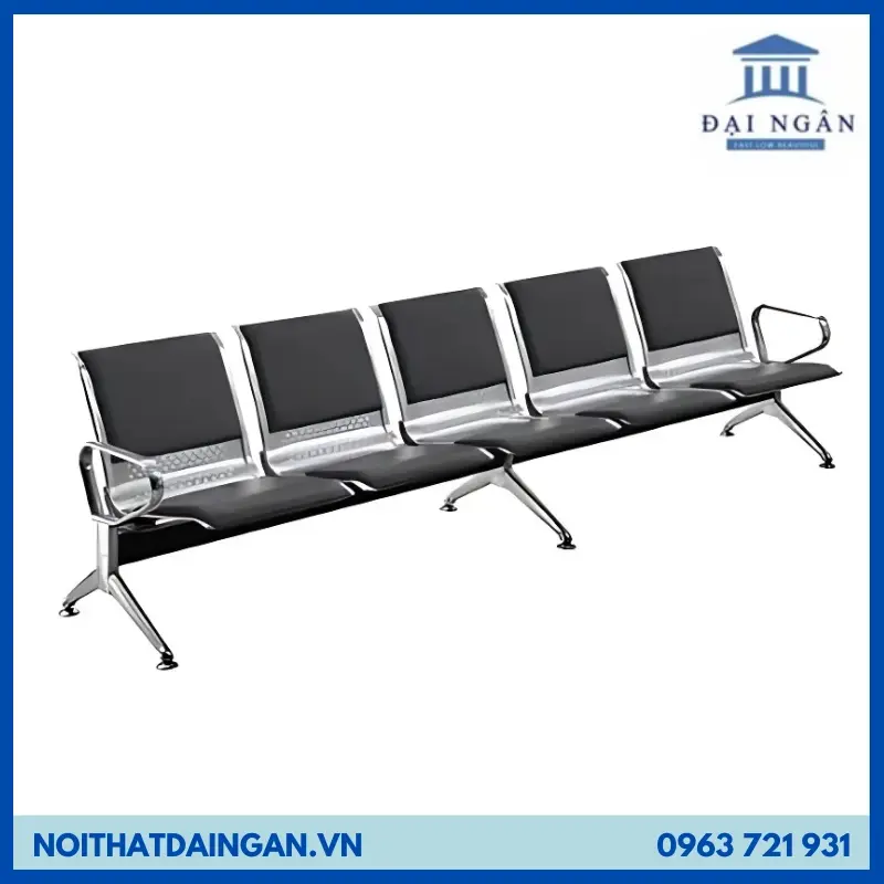 Ghế băng chờ 5 ghế lót nệm BCN05