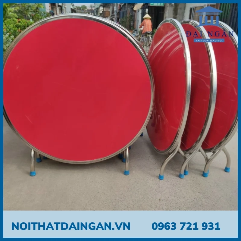 Bàn xếp inox 304 1m2 