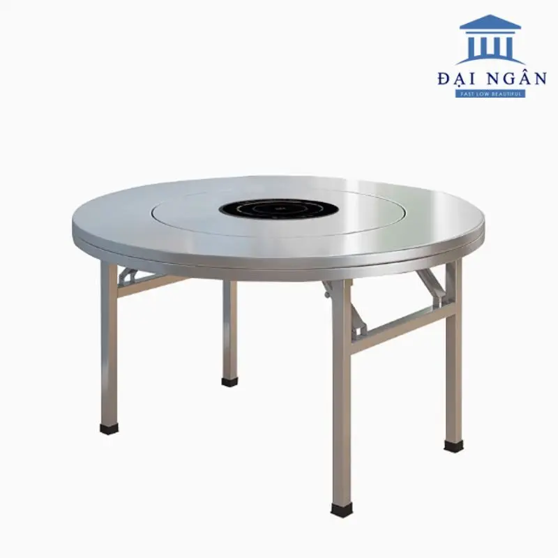 Bàn ăn inox tròn xoay giá bao nhiêu?  Bảng giá mới nhất