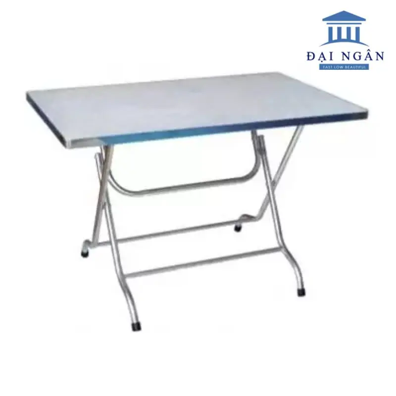 Bàn xếp inox chân sắt chân gấp
