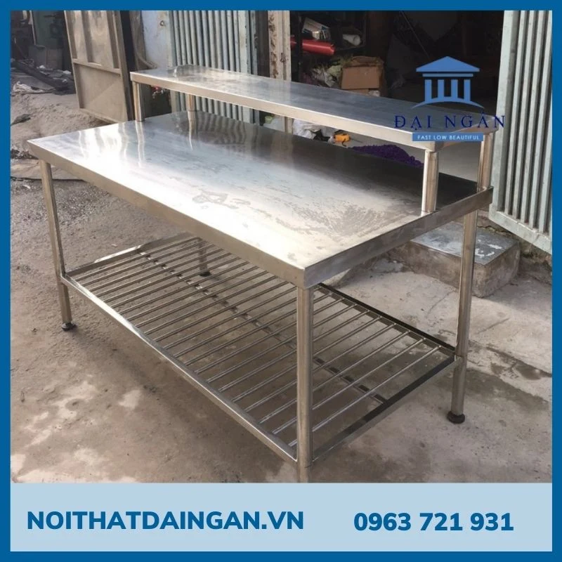 bàn bếp inox công nghiệp