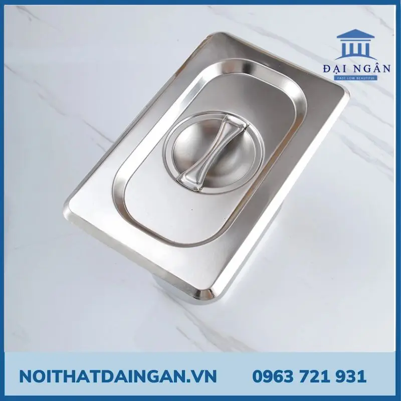 Khay GN 1/9 Inox cao cấp size 176x108 mm, độ sâu từ 65-200 mm