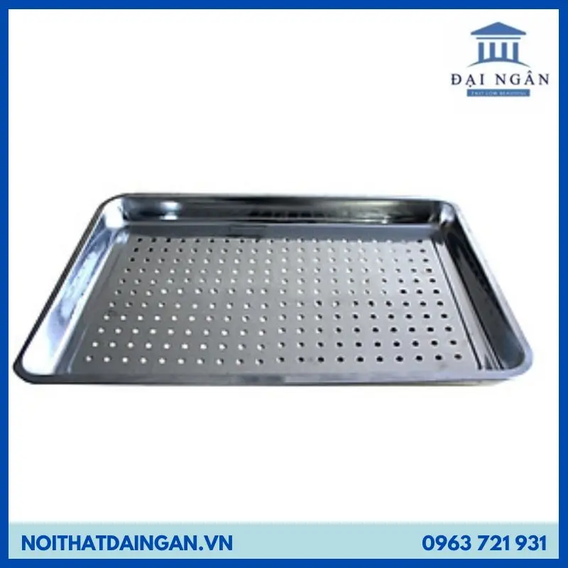 Khay inox có lỗ inox 304, sâu lòng và đa dạng kích thước