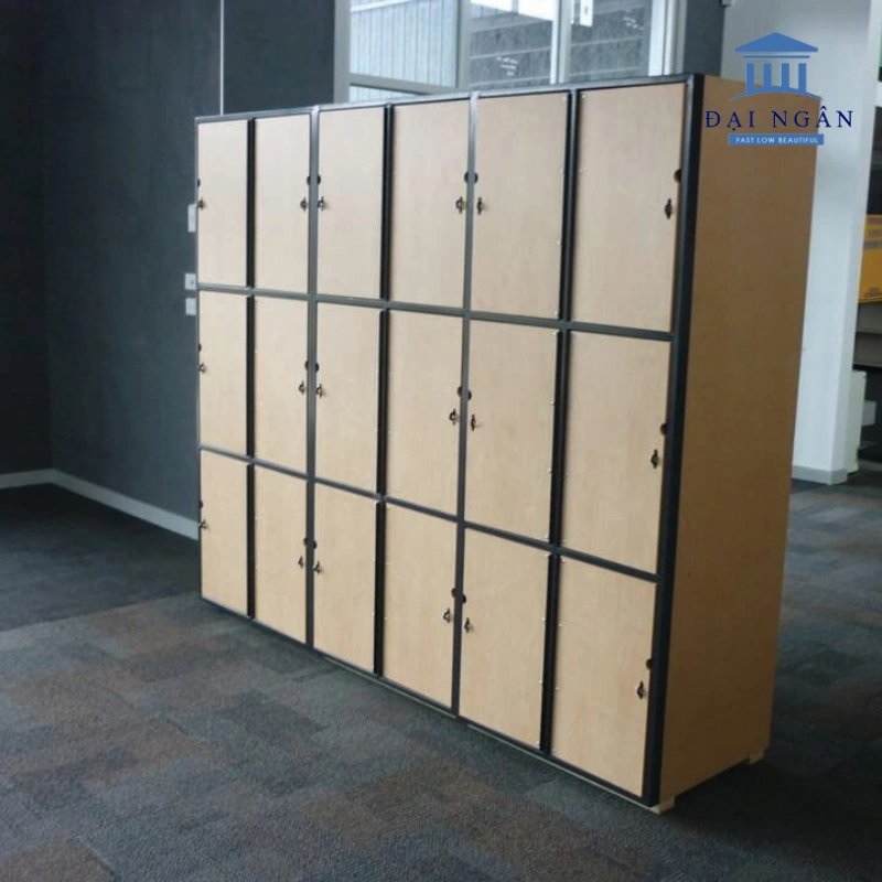 tủ locker gỗ công nghiệp