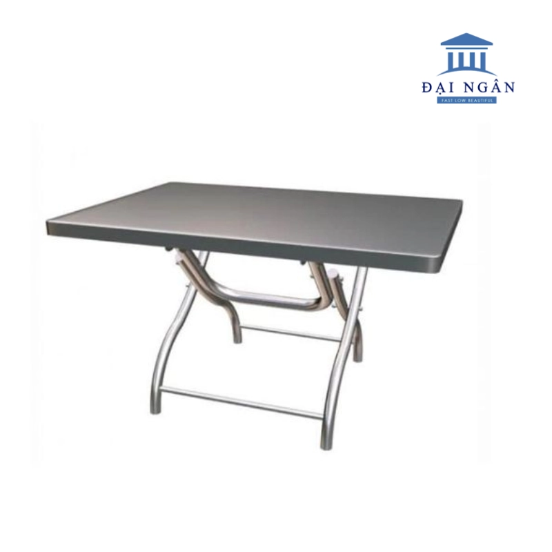 Mẫu bàn inox xếp vuông 700x1200mm