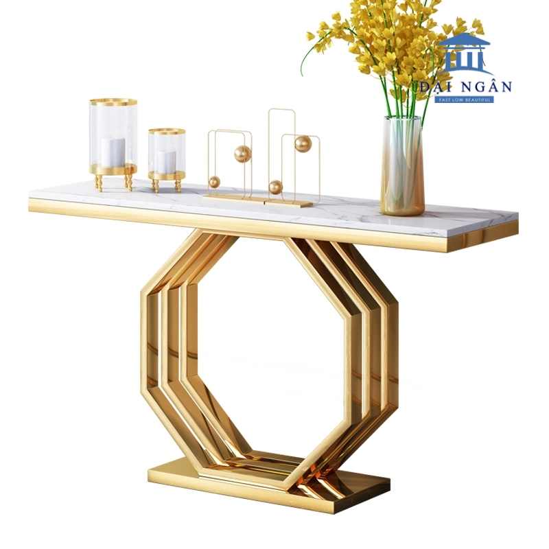bàn console chân inox