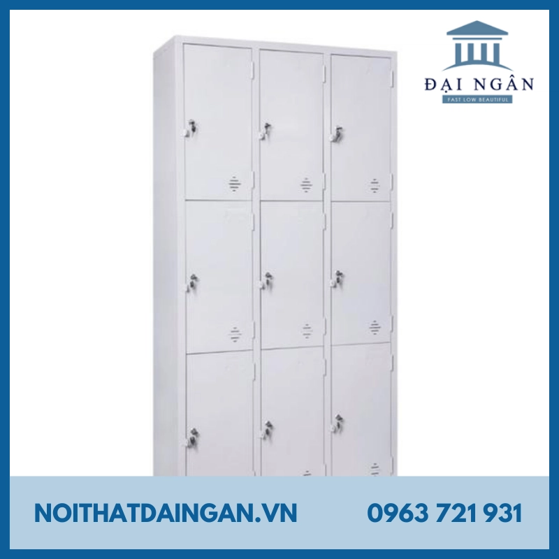 Mẫu tủ locker 9 ngăn được lựa chọn nhiều nhất