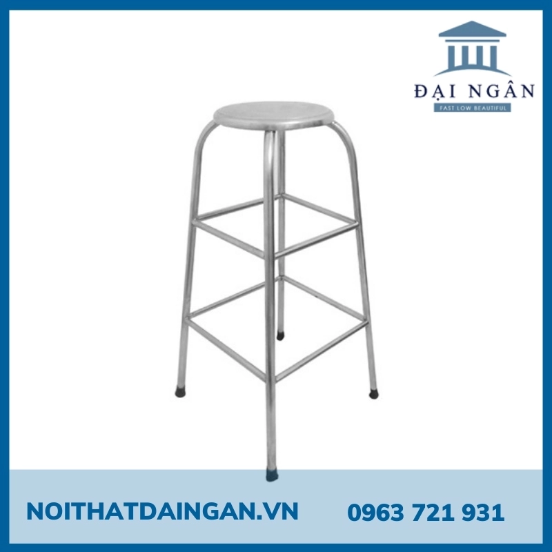 Ghế inox cao 1m