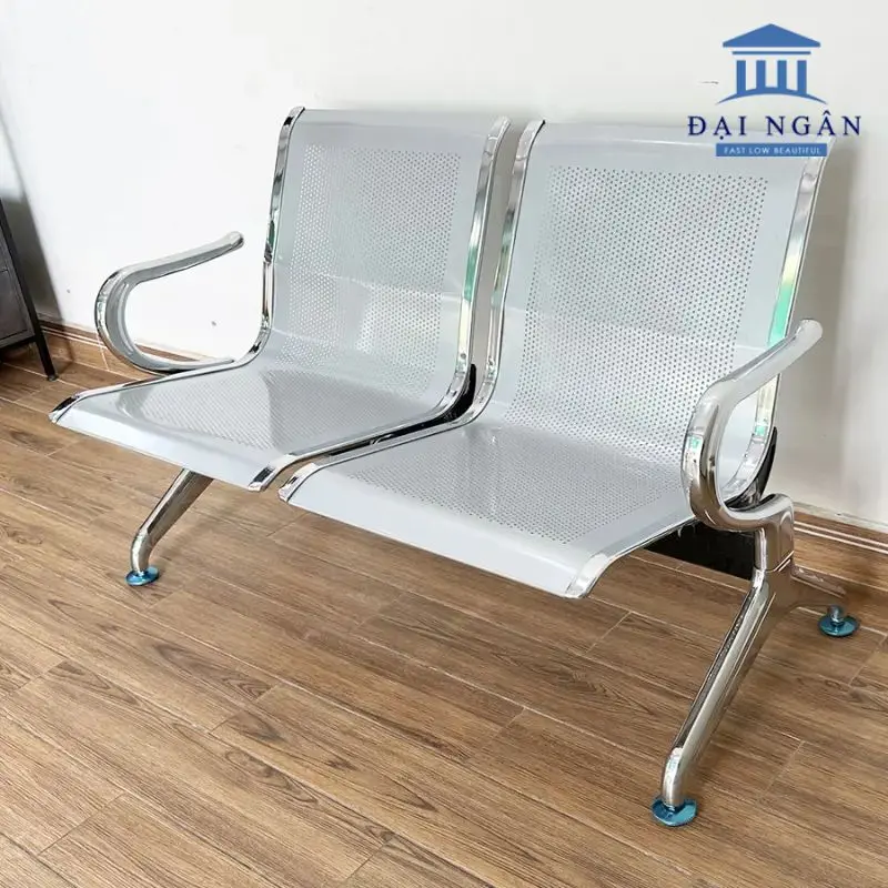 Ghế băng chờ bằng si mạ Crom 2 chỗ GCI 10