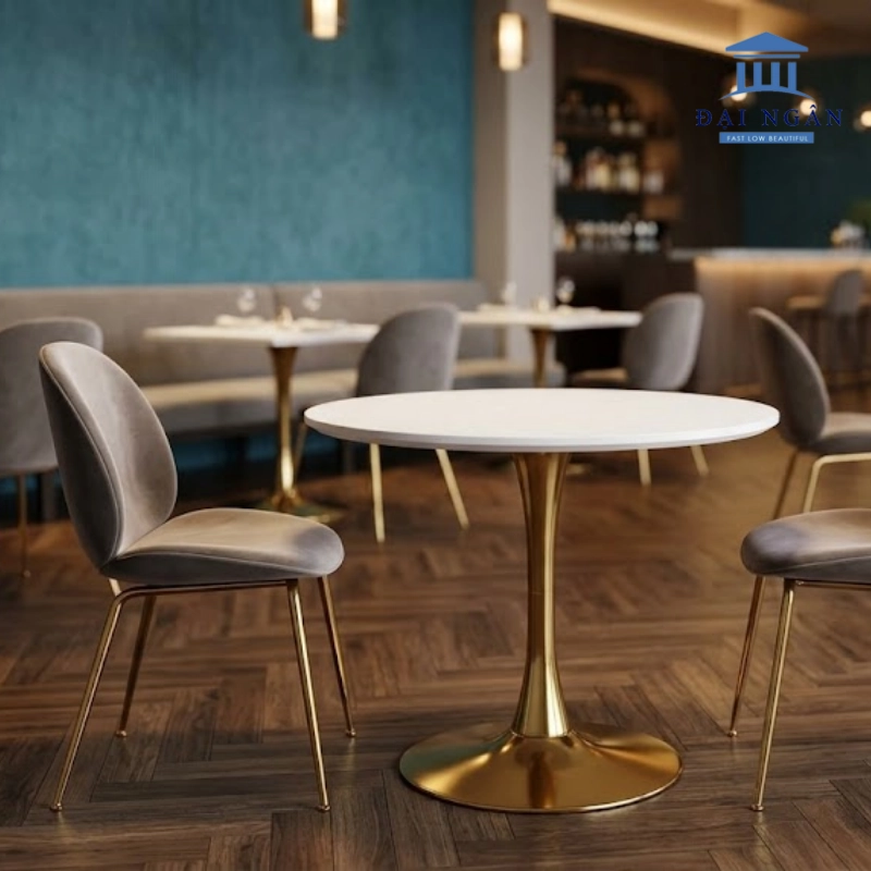 bàn cafe inox mặt gỗ bàn cafe inox mặt gỗ