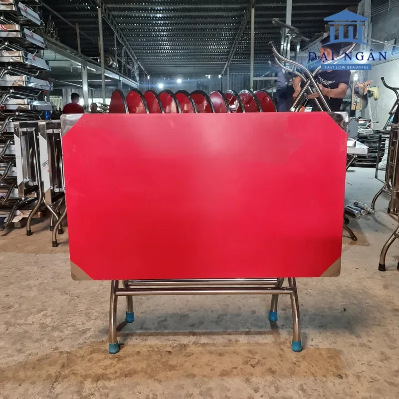 Bàn inox chữ nhật 1m2 304