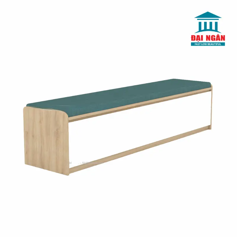 Ghế băng chờ gỗ 3 chỗ có đệm