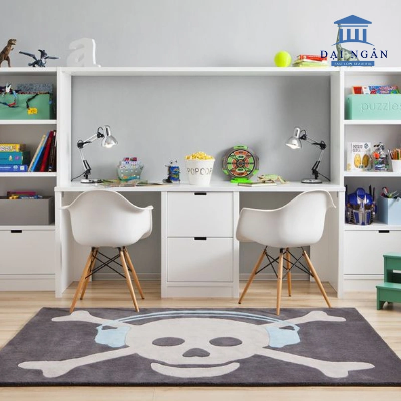 mẫu bàn học đôi đẹp nhất